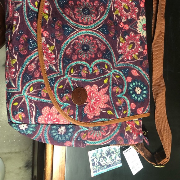 ROXY bag. Multicolor canvas fabric with fabric strap.Adjustable strap - Picture 10 of 11